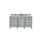 James Martin Vanities Brittany 60in Single Vanity, Urban Gray w/ 3 CM Ethereal Noctis Quartz Top 650-V60S-UGR-3ENC - alternate 1